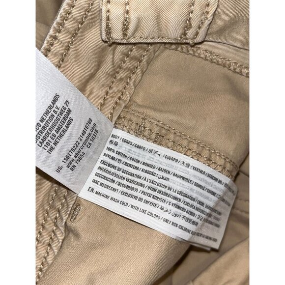 Abercrombie & Fitch Khaki Relaxed   Cargo Pants Women's Size 29/8 - Picture 9 of 9
